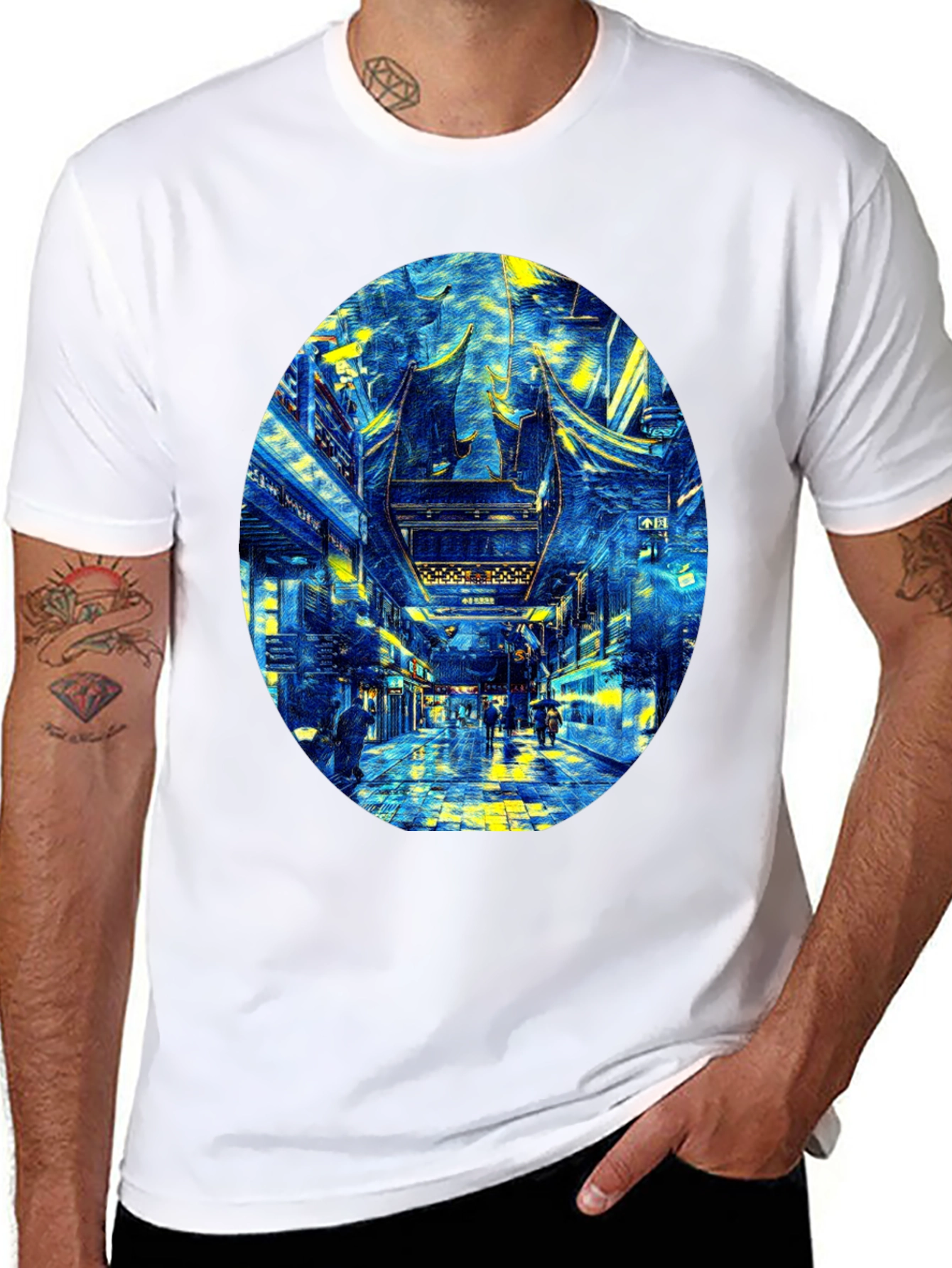 Urban Street Art T-Shirt - Black