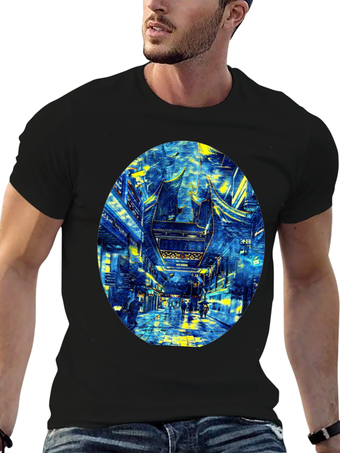 Urban Street Art T-Shirt - Black