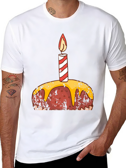 Birthday Cake Graphic Tee - Black
