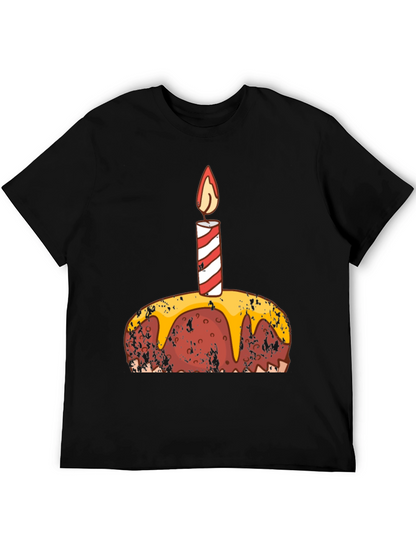Birthday Cake Graphic Tee - Black