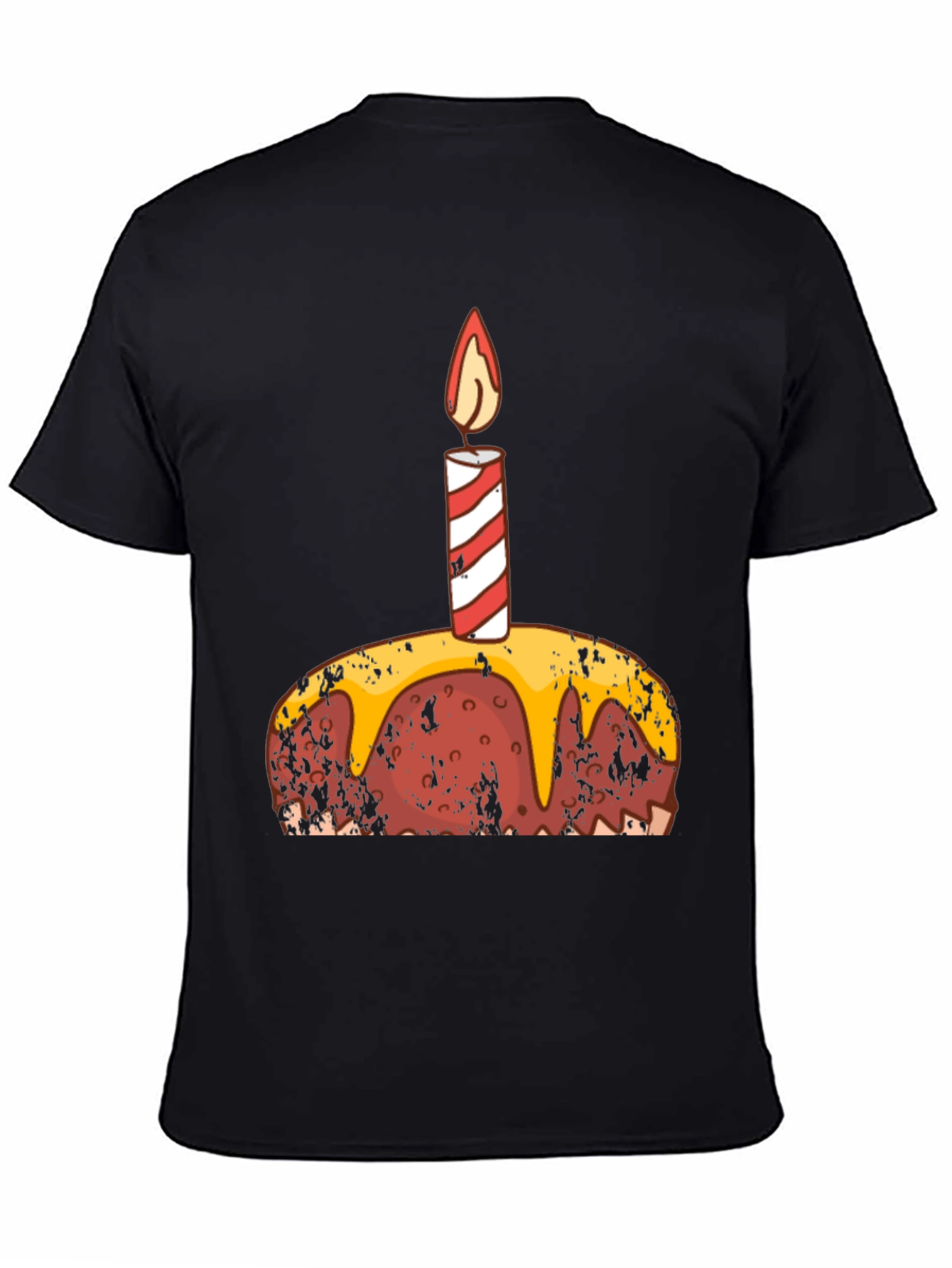 Birthday Cake Graphic Tee - Black