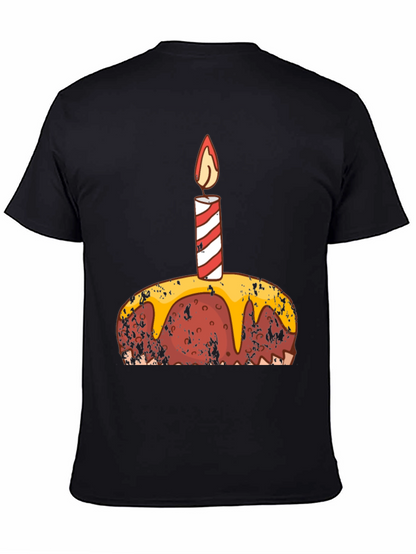 Birthday Cake Graphic Tee - Black