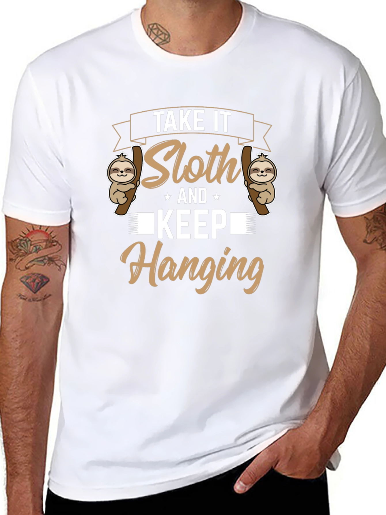 Take It Sloth & Keep Hanging Graphic Tee