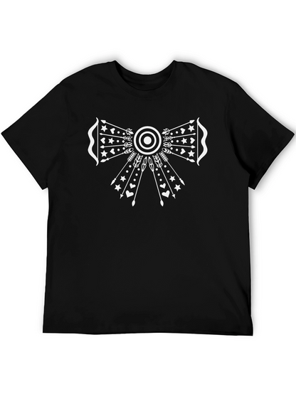 Archery Bow & Arrow Graphic Tee - Black