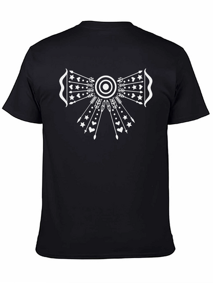 Archery Bow & Arrow Graphic Tee - Black
