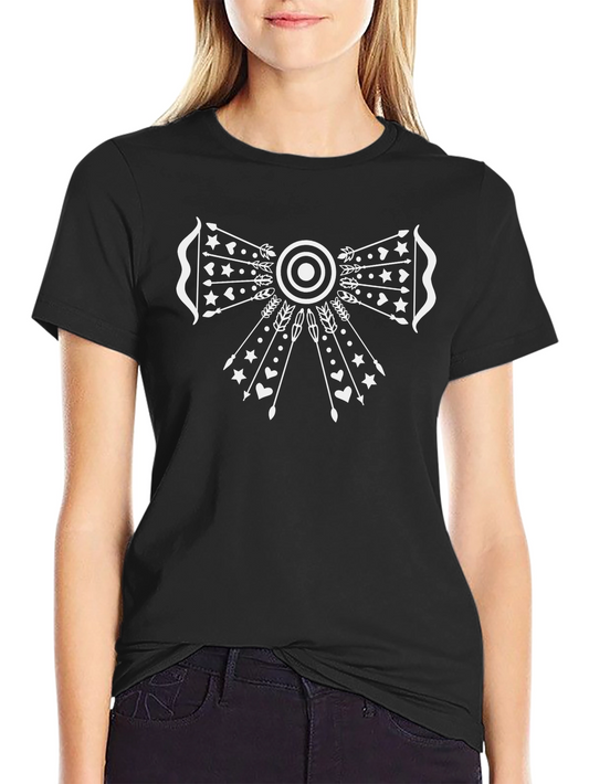 Archery Bow & Arrow Graphic Tee - Black