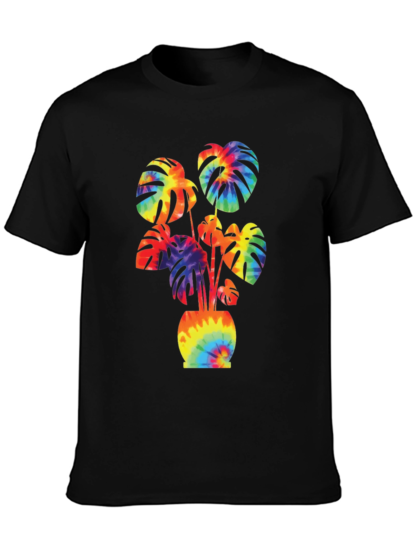 Tie-Dye Monstera Graphic Tee