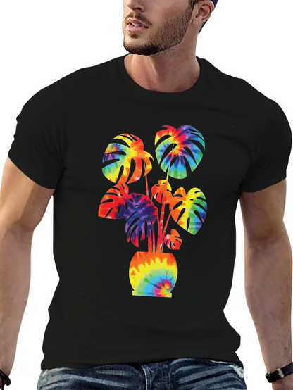 Tie-Dye Monstera Graphic Tee