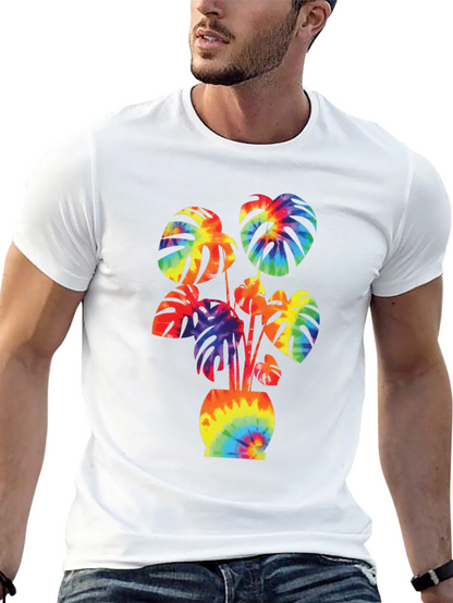 Tie-Dye Monstera Graphic Tee