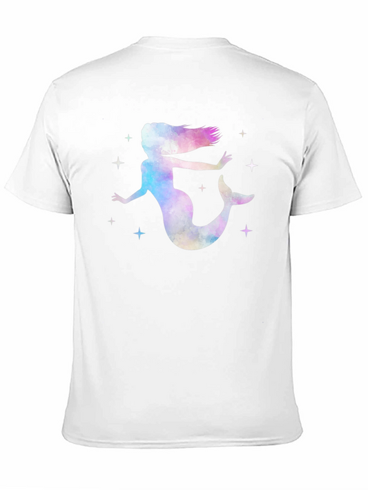 Watercolor Mermaid T-Shirt - Fantasy Tee
