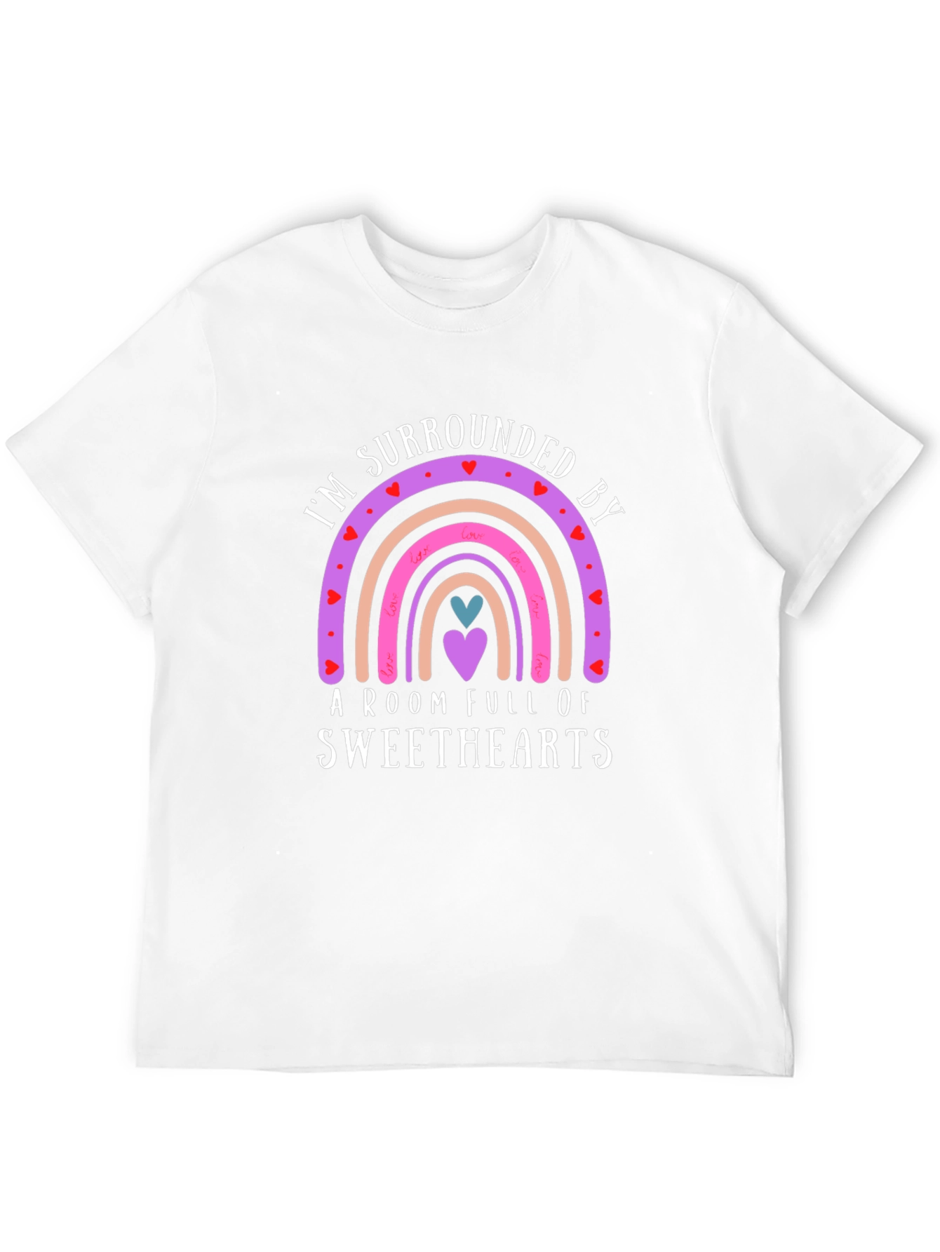 Sweethearts Rainbow Valentines Day T-Shirt