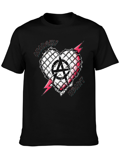 Anarchy Heart T-Shirt - Punk Rock Style