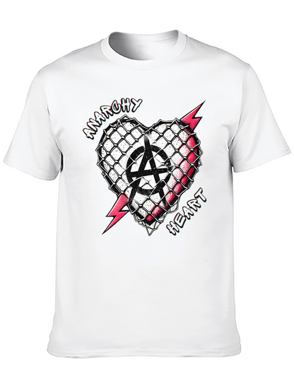 Anarchy Heart T-Shirt - Punk Rock Style