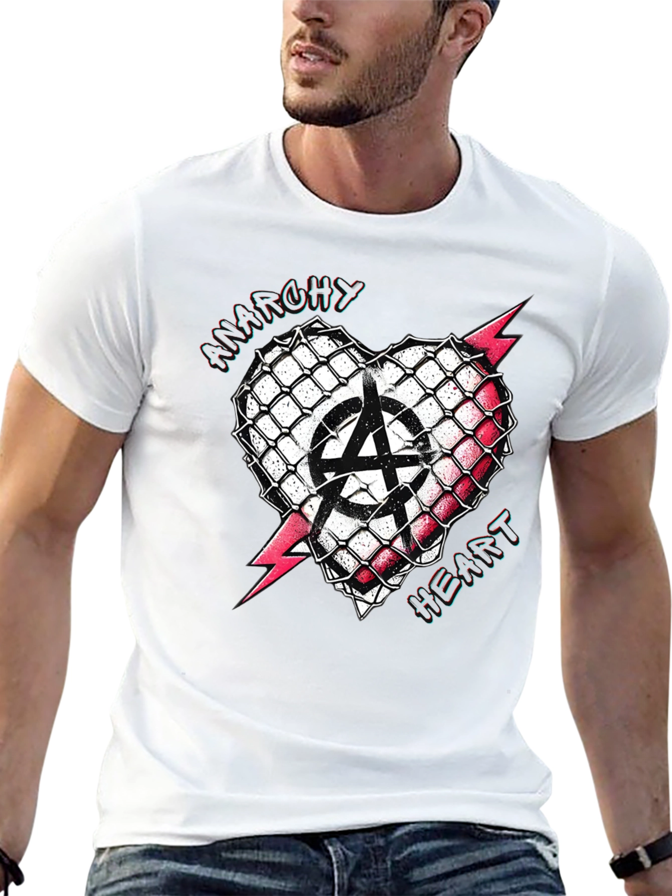 Anarchy Heart T-Shirt - Punk Rock Style