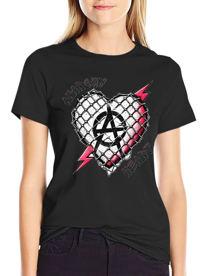 Anarchy Heart T-Shirt - Punk Rock Style