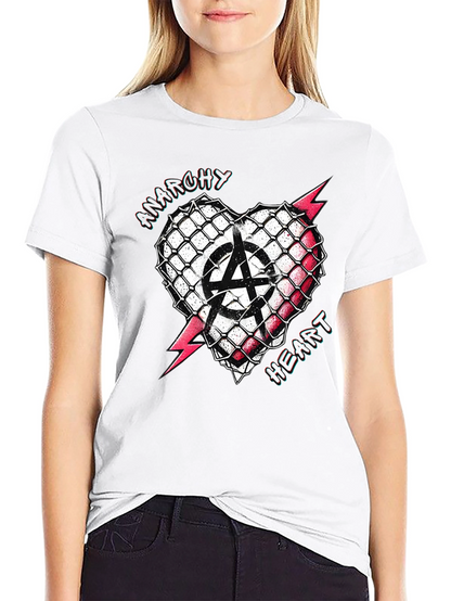 Anarchy Heart T-Shirt - Punk Rock Style