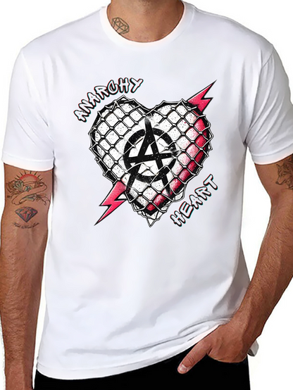 Anarchy Heart T-Shirt - Punk Rock Style