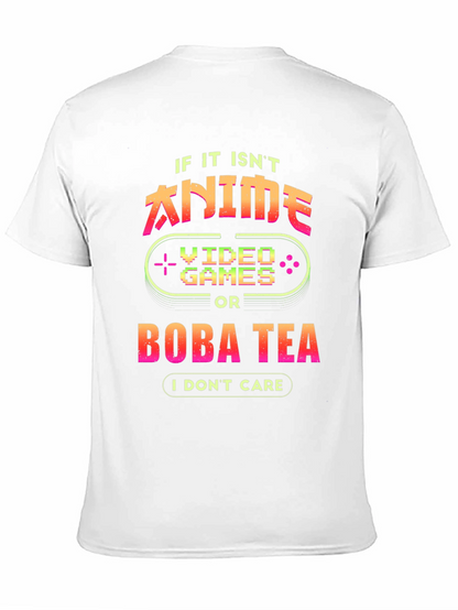 Anime Video Games Boba Tea Graphic Tee