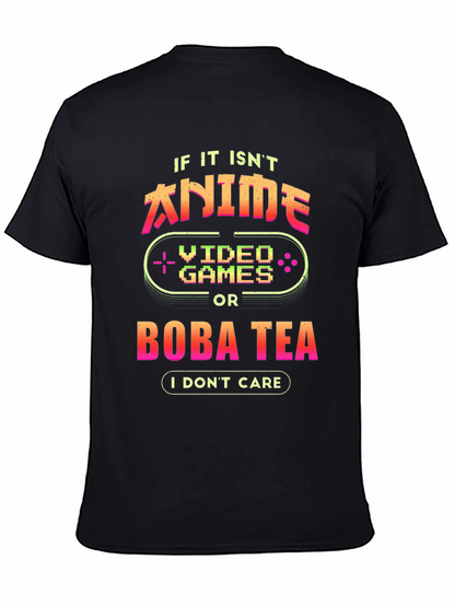 Anime Video Games Boba Tea Graphic Tee