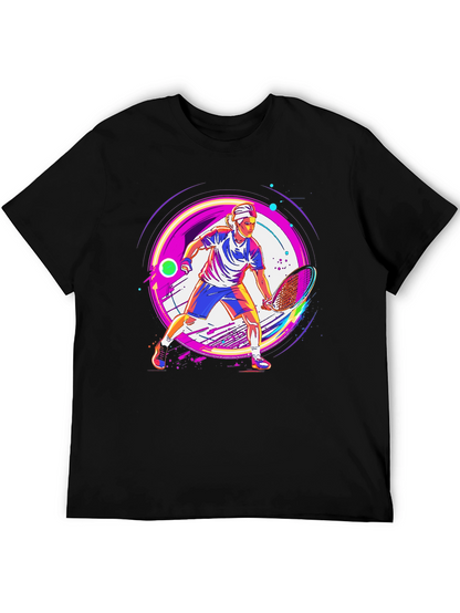 Tennis Player Graphic T-Shirt - Modern Sportswear