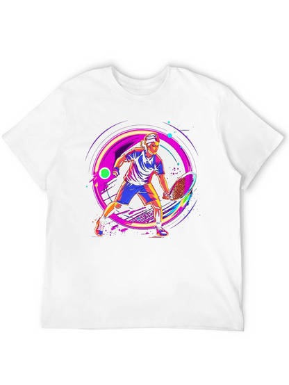 Tennis Player Graphic T-Shirt - Modern Sportswear