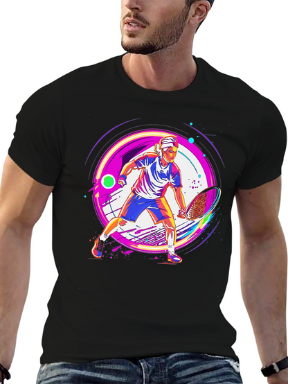 Tennis Player Graphic T-Shirt - Modern Sportswear