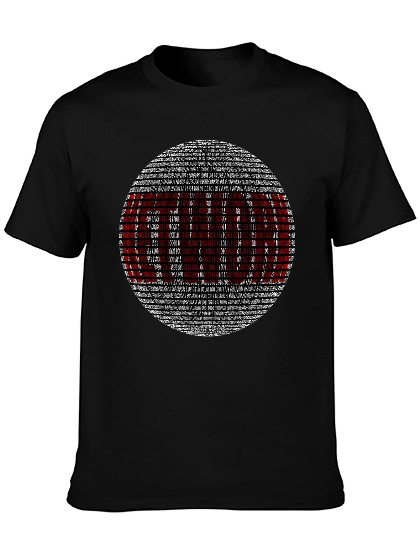 Binary Code Graphic T-Shirt