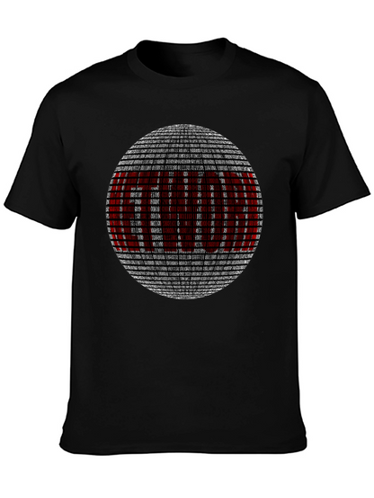 Binary Code Graphic T-Shirt