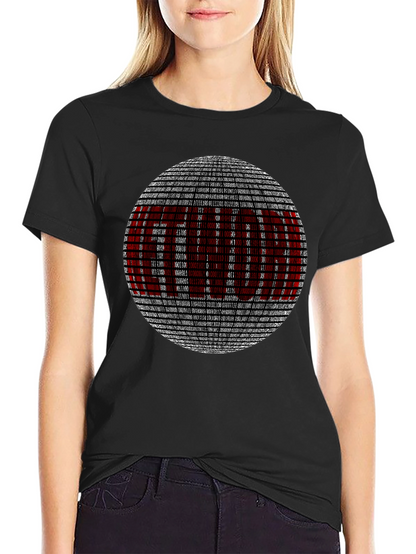 Binary Code Graphic T-Shirt