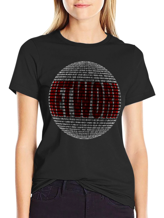 Binary Code Graphic T-Shirt