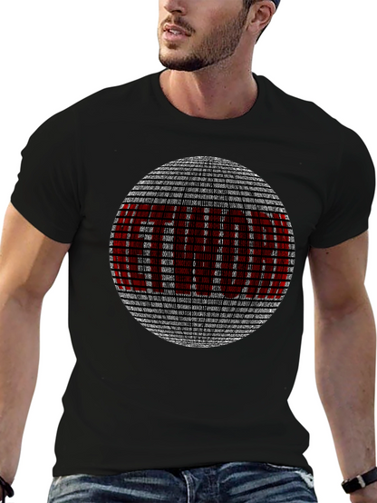 Binary Code Graphic T-Shirt