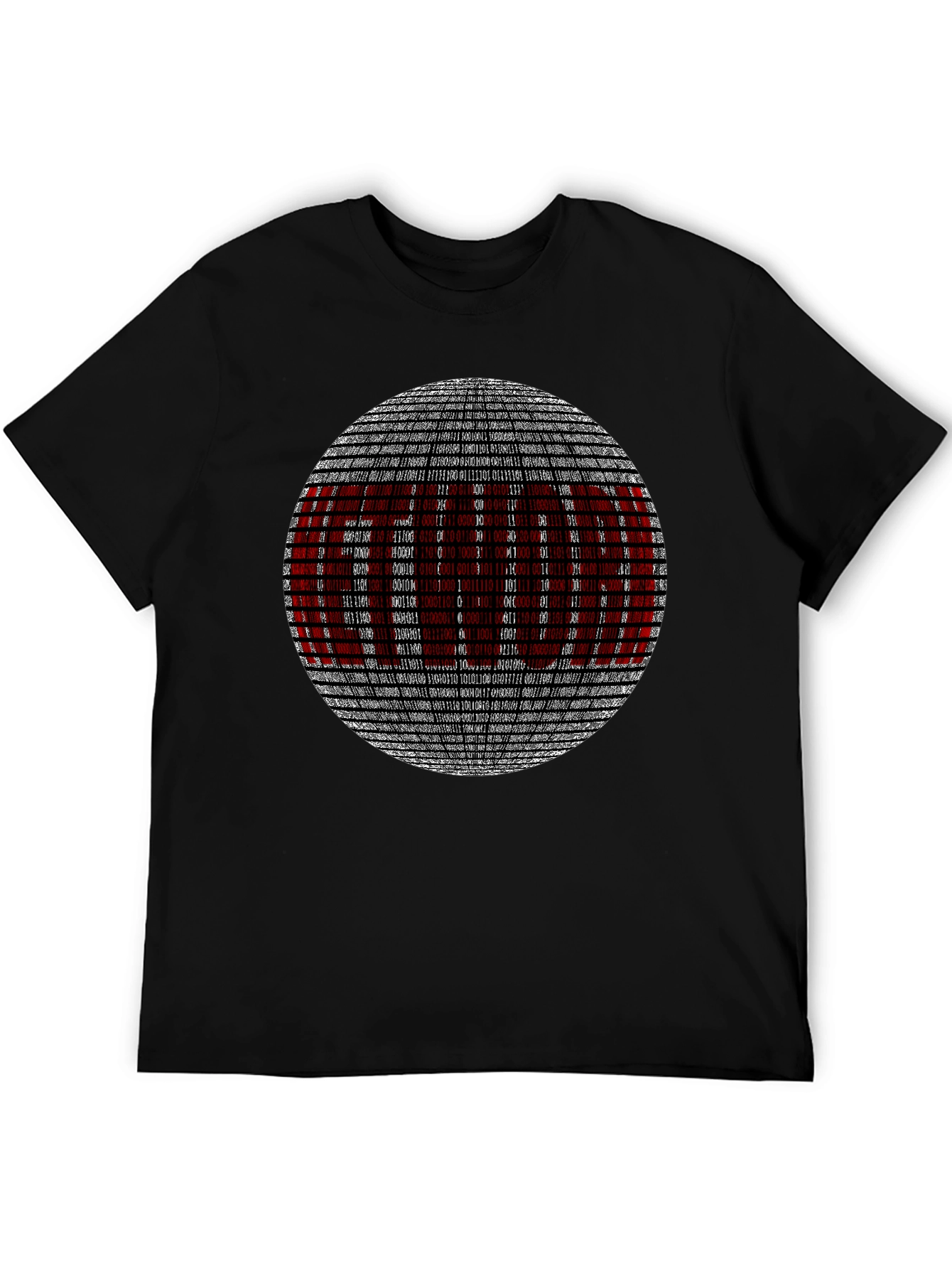 Binary Code Graphic T-Shirt