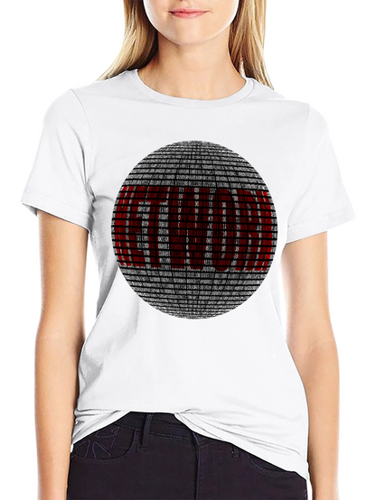 Binary Code Graphic T-Shirt