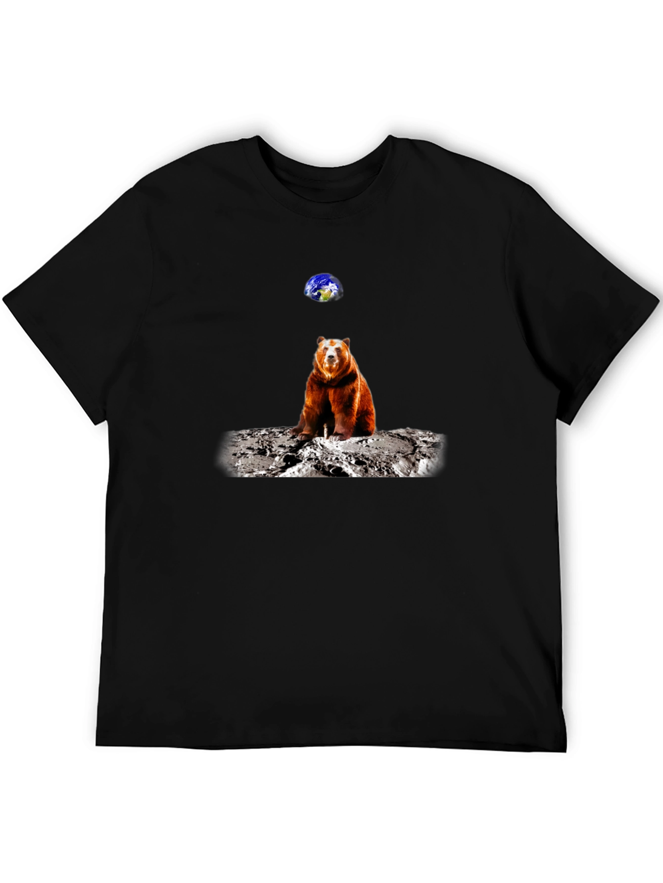 Bear on Moon T-Shirt - Space Adventure Tee