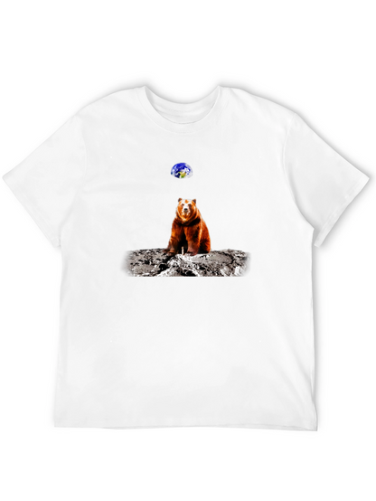 Bear on Moon T-Shirt - Space Adventure Tee
