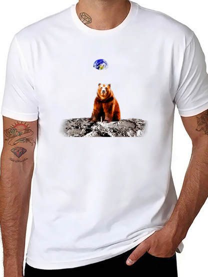 Bear on Moon T-Shirt - Space Adventure Tee
