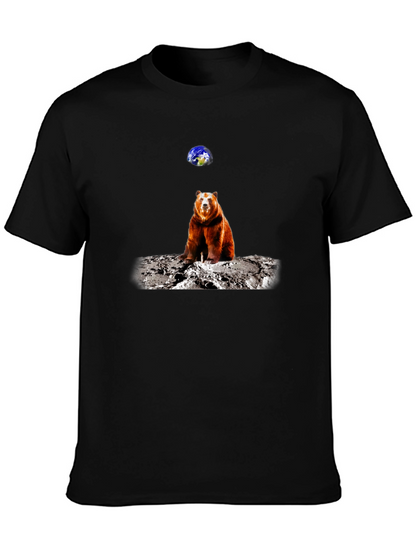 Bear on Moon T-Shirt - Space Adventure Tee