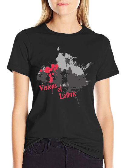 Visions of Lothric Black Graphic T-Shirt