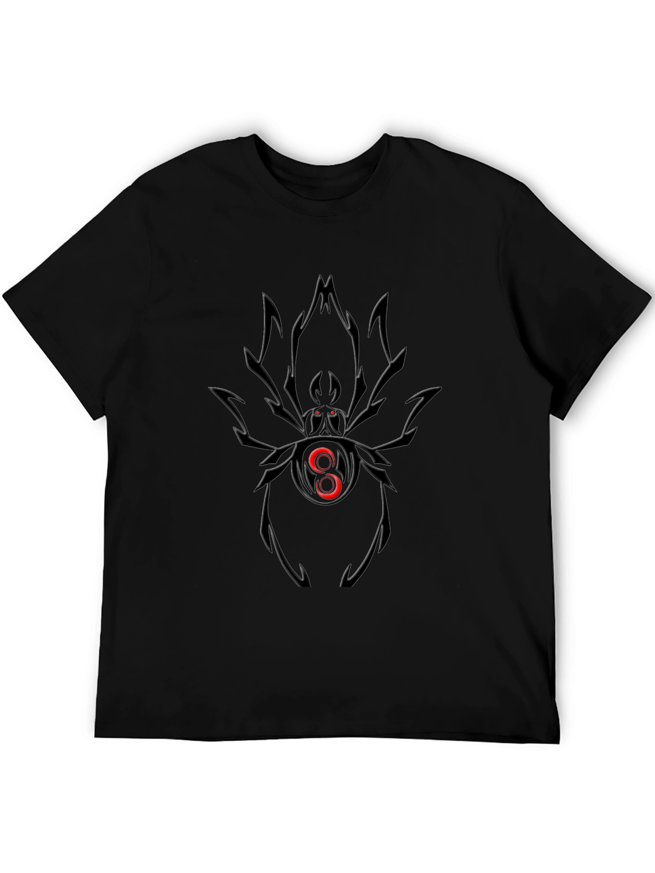 Black Spider Graphic Tee - Bold & Edgy