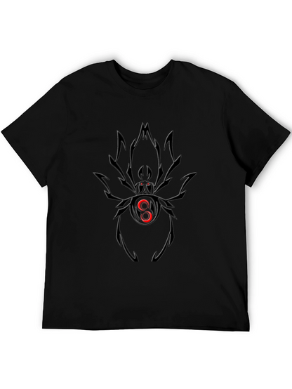 Black Spider Graphic Tee - Bold & Edgy