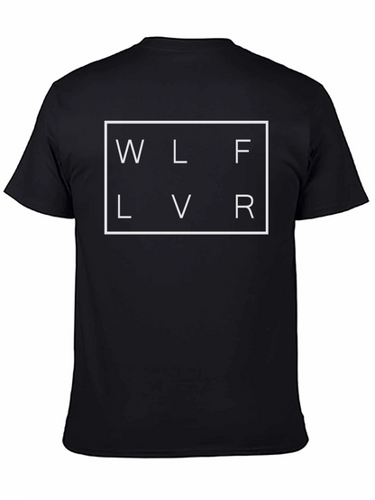 WLFLVR Black Graphic Tee - Streetwear Style