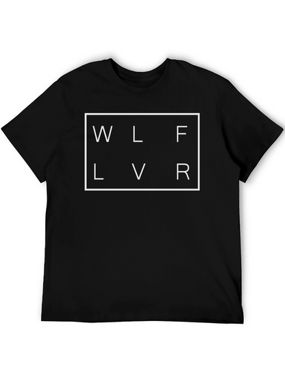 WLFLVR Black Graphic Tee - Streetwear Style