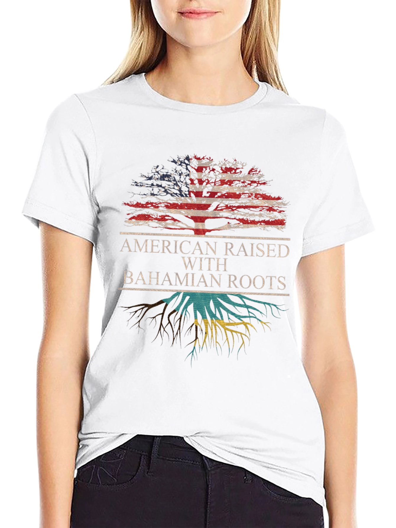 American Raised with Bahamian Roots T-Shirt