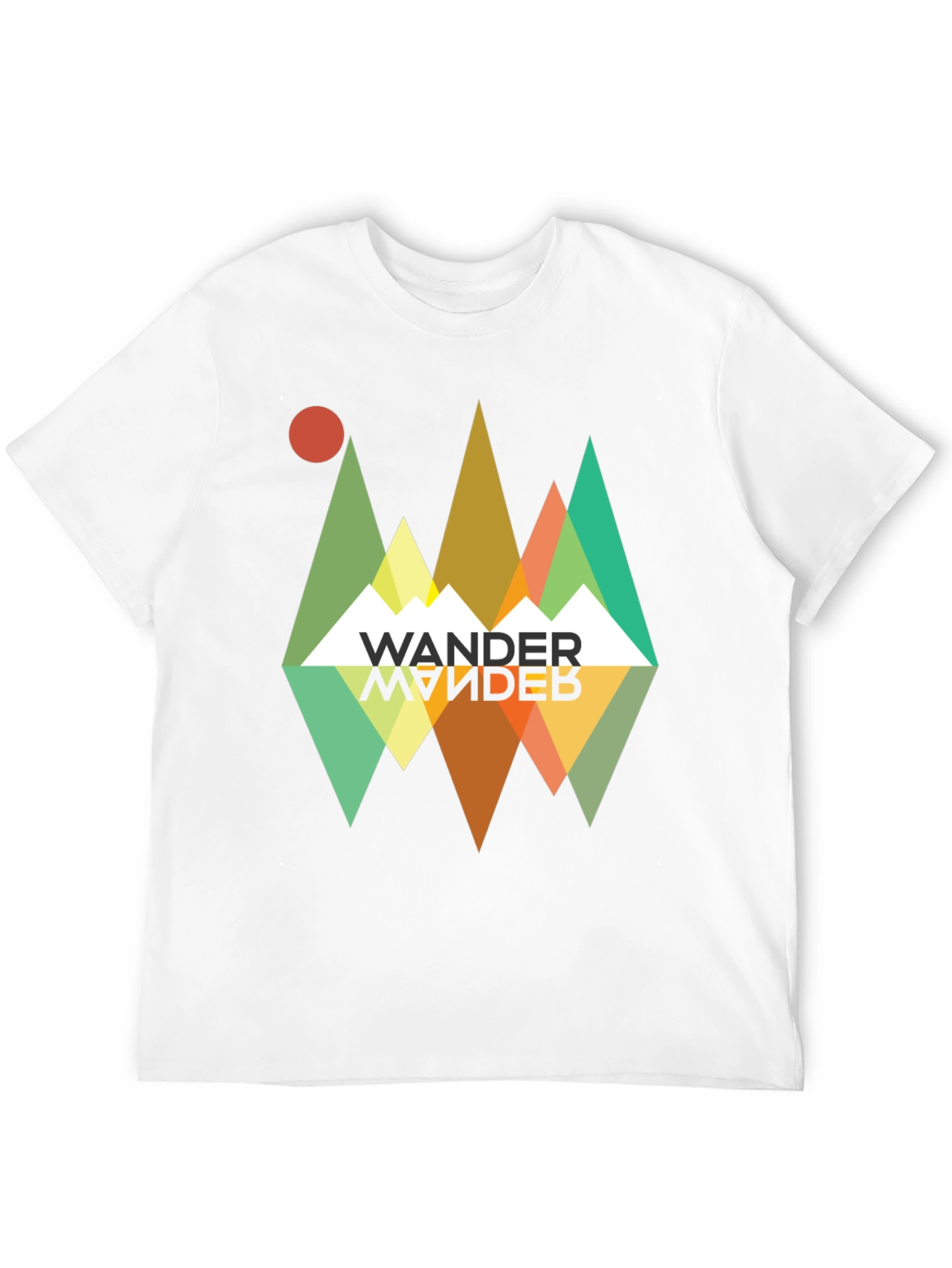Wander Graphic Tee - Retro Mountain Adventure