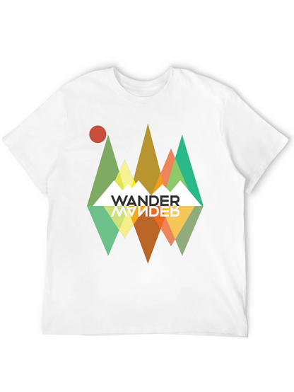 Wander Graphic Tee - Retro Mountain Adventure