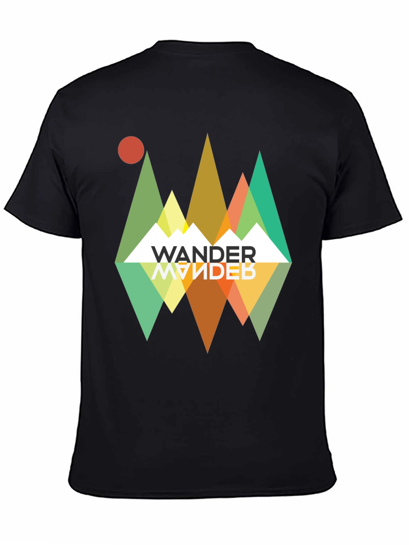 Wander Graphic Tee - Retro Mountain Adventure