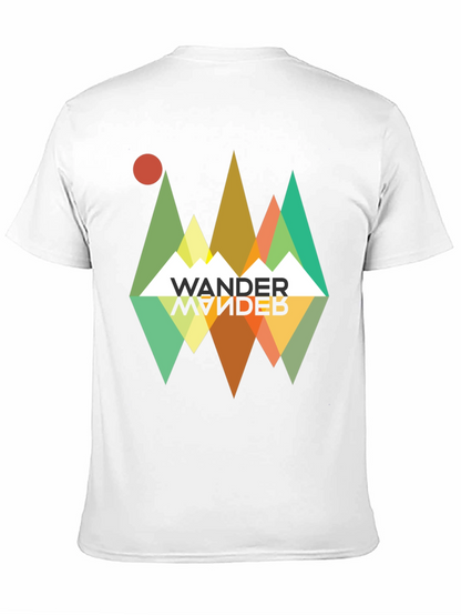 Wander Graphic Tee - Retro Mountain Adventure