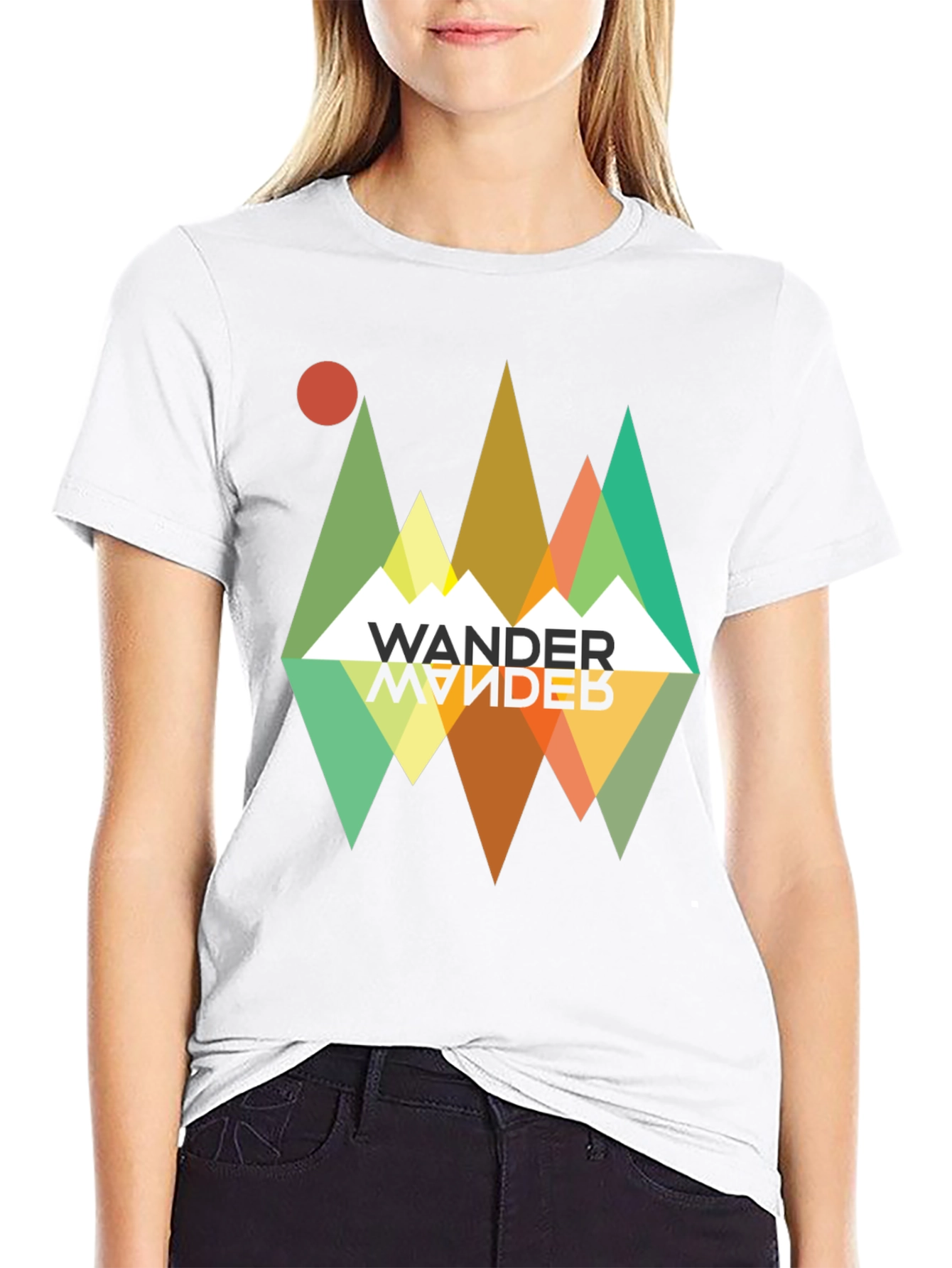 Wander Graphic Tee - Retro Mountain Adventure