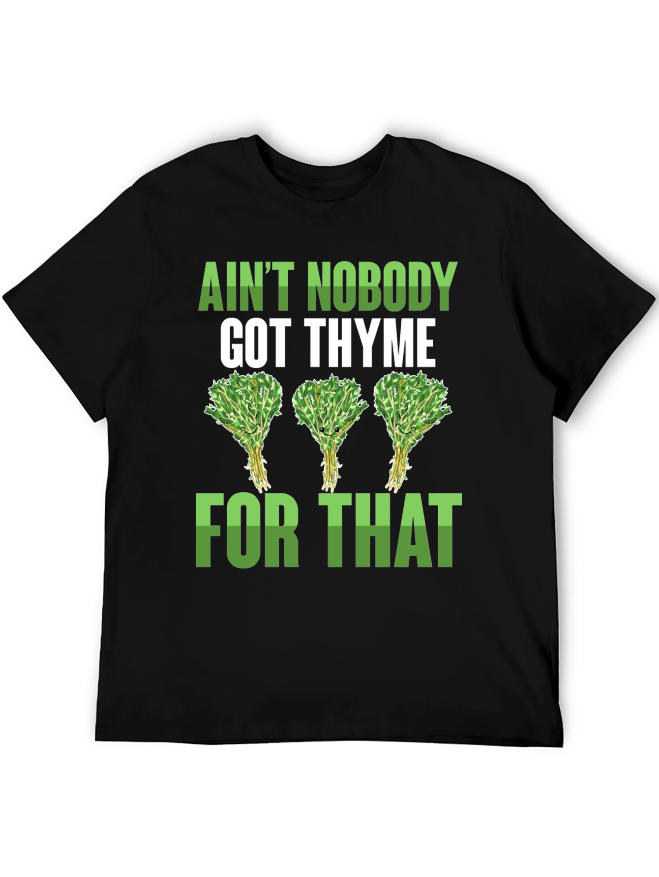 Aint Nobody Got Thyme Funny Graphic Tee