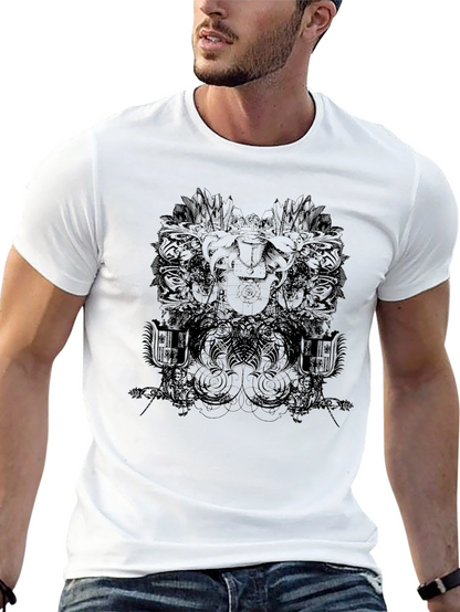 Black Graphic Print Tee